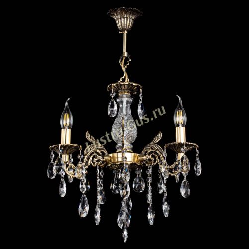 Люстра бронзовая Алфея №3/2 Журавлик в Нижнем Новгороде Гусь Хрустальный