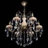 Люстра бронзовая Алфея №6 с камнем шар в Нижнем Новгороде