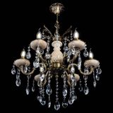 Люстра бронзовая Алфея №6 с камнем шар в Нижнем Новгороде