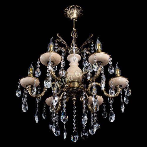 Люстра Алфея №6 с камнем журавлик в Нижнем Новгороде Гусь Хрустальный