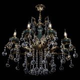 Люстра бронзовая Алфея Малахит №8 шар в Нижнем Новгороде