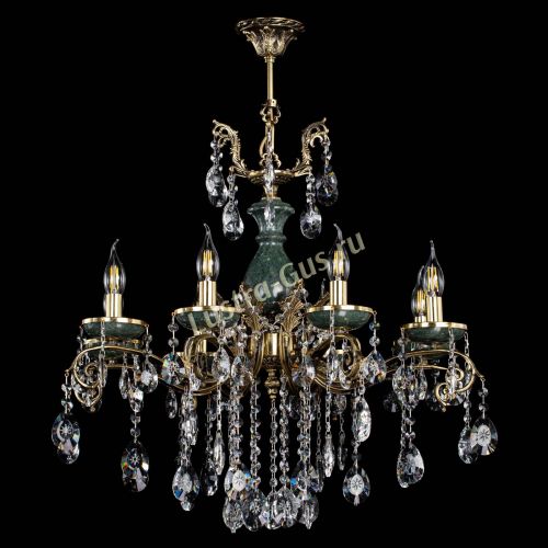 Люстра бронзовая Алфея Малахит №8 звездочка в Нижнем Новгороде Гусь Хрустальный