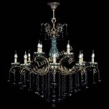 Люстра бронзовая Алфея Малахит №12 шар черная в Нижнем Новгороде