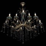 Люстра бронзовая Алфея Малахит №12 шар черная в Нижнем Новгороде