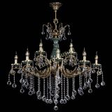 Люстра бронзовая Алфея Малахит №12 шар в Нижнем Новгороде