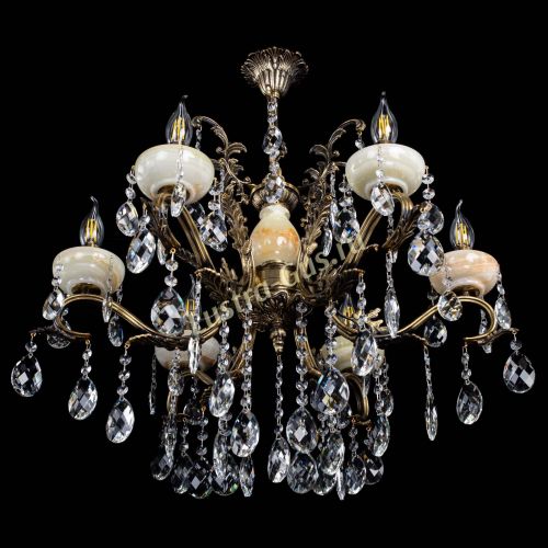 Люстра бронзовая Алфея Оникс №6/2 баден в Нижнем Новгороде Гусь Хрустальный