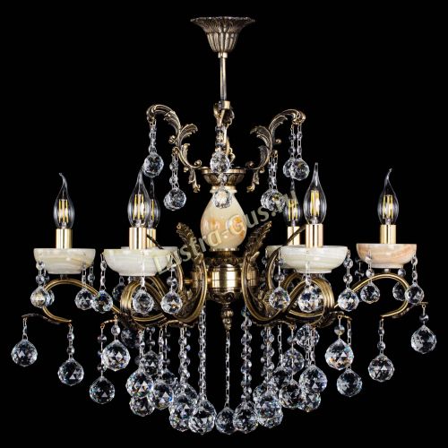 Люстра бронзовая Алфея Оникс №6/2 шар в Нижнем Новгороде Гусь Хрустальный