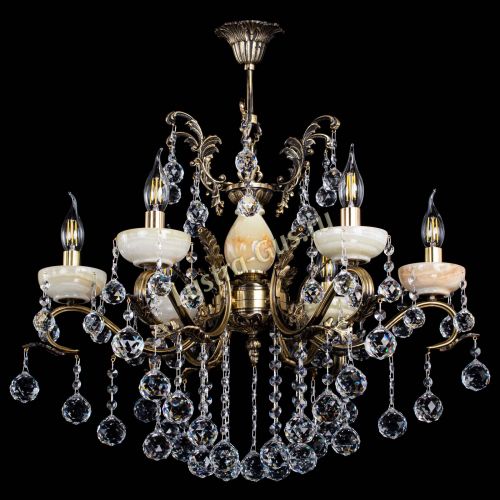 Люстра бронзовая Алфея Оникс №6/2 шар в Нижнем Новгороде Гусь Хрустальный