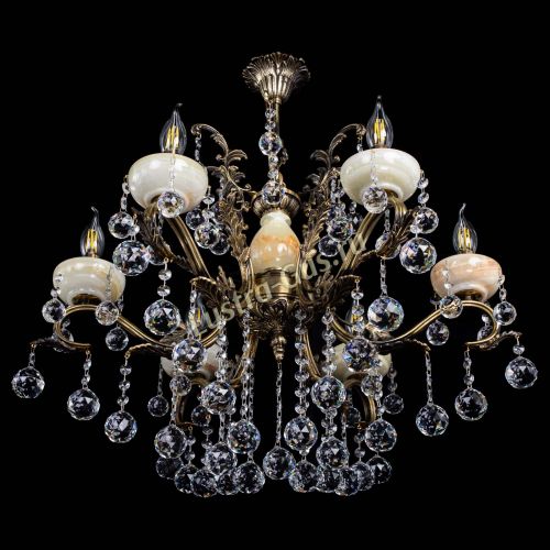 Люстра бронзовая Алфея Оникс №6/2 шар в Нижнем Новгороде Гусь Хрустальный