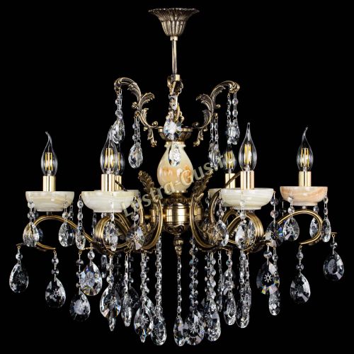 Люстра бронзовая Алфея Оникс №6/2 звездочка в Нижнем Новгороде Гусь Хрустальный