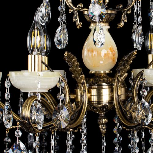 Люстра бронзовая Алфея Оникс №6/2 звездочка в Нижнем Новгороде Гусь Хрустальный