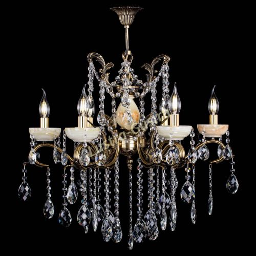 Люстра бронзовая Алфея Оникс №6 баден в Нижнем Новгороде Гусь Хрустальный