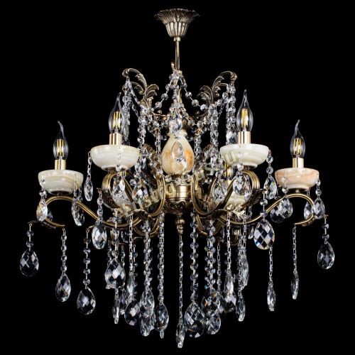 Люстра бронзовая Алфея Оникс №6 баден в Нижнем Новгороде Гусь Хрустальный