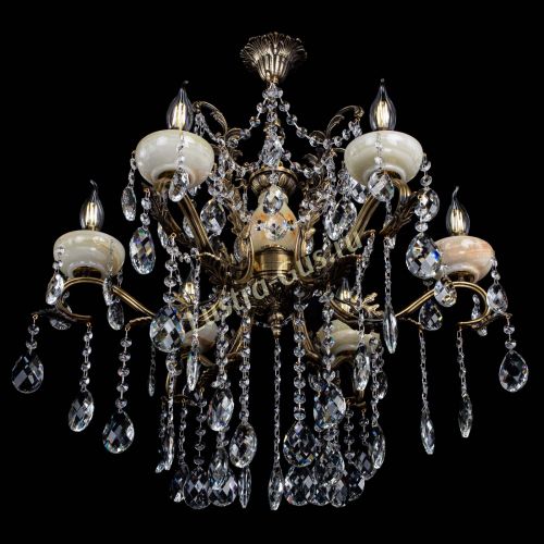 Люстра бронзовая Алфея Оникс №6 баден в Нижнем Новгороде Гусь Хрустальный