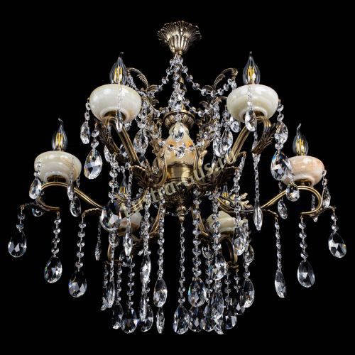 Люстра бронзовая Алфея Оникс №6 шар в Нижнем Новгороде Гусь Хрустальный