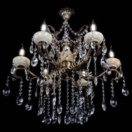 Люстра бронзовая Алфея Оникс №6 шар в Нижнем Новгороде Гусь Хрустальный