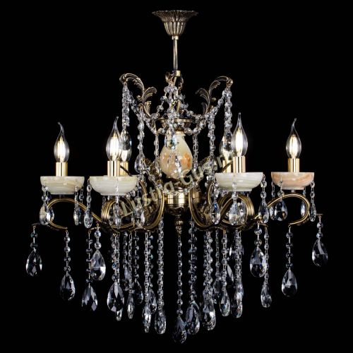 Люстра бронзовая Алфея Оникс №6 журавлик в Нижнем Новгороде Гусь Хрустальный