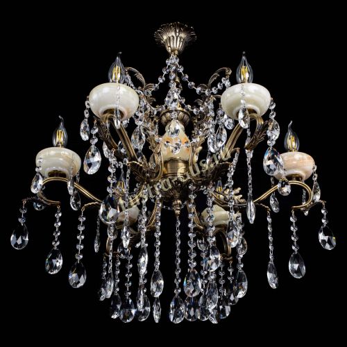 Люстра бронзовая Алфея Оникс №6 журавлик в Нижнем Новгороде Гусь Хрустальный