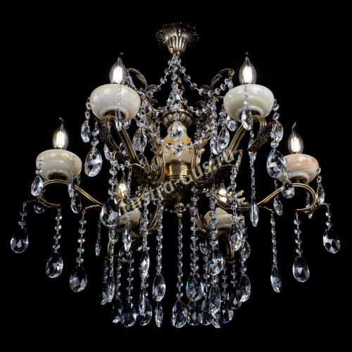 Люстра бронзовая Алфея Оникс №6 журавлик в Нижнем Новгороде Гусь Хрустальный