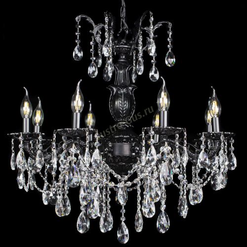 Люстра бронзовая Делия №8 журавлик черная в Нижнем Новгороде, Люстры Гусь Хрустальный Люстра бронзовая Делия №8 журавлик черная в Нижнем Новгороде Гусь Хрустальный