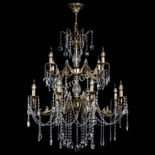 Люстра бронзовая Кассандра Алфея №12 баден в Нижнем Новгороде Гусь Хрустальный