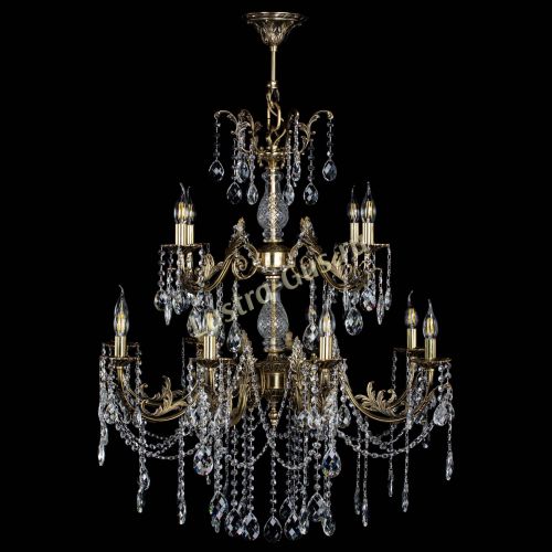 Люстра бронзовая Кассандра Алфея №12 баден в Нижнем Новгороде Гусь Хрустальный