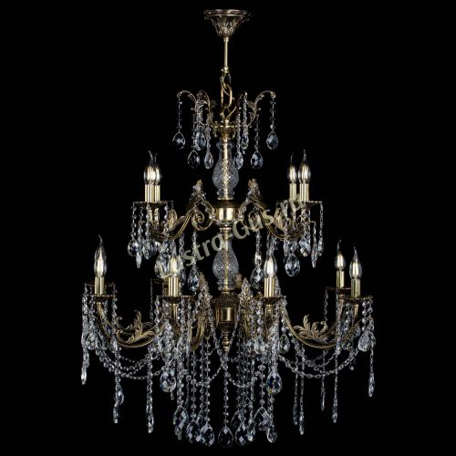 Люстра бронзовая Кассандра Алфея №12 баден в Нижнем Новгороде Гусь Хрустальный