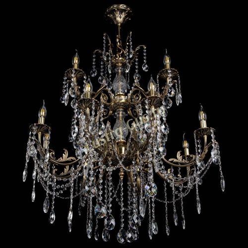 Люстра бронзовая Кассандра Алфея №12 баден в Нижнем Новгороде Гусь Хрустальный