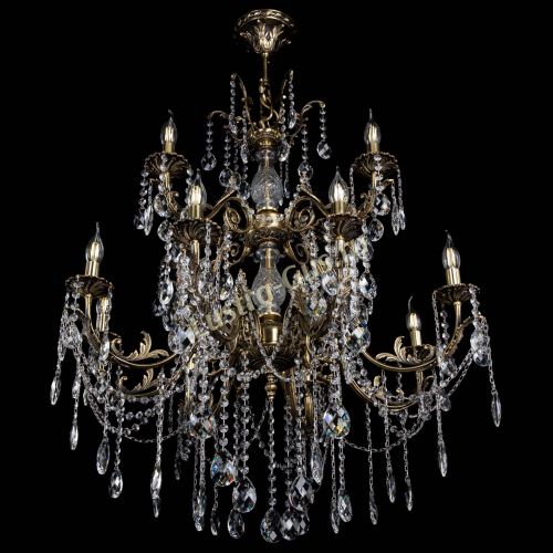 Люстра бронзовая Кассандра Алфея №12 баден в Нижнем Новгороде Гусь Хрустальный