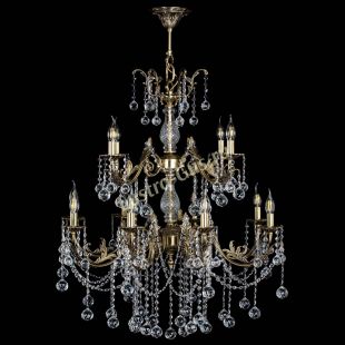  Люстра бронзовая Кассандра Алфея №12 шар