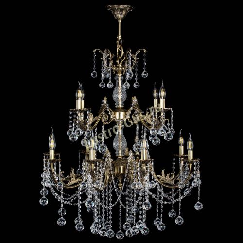 Люстра бронзовая Кассандра Алфея №12 шар в Нижнем Новгороде Гусь Хрустальный