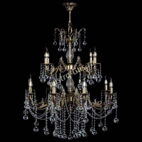 Люстра бронзовая Кассандра Алфея №12 шар в Нижнем Новгороде Гусь Хрустальный