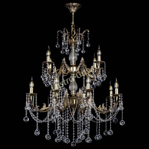 Люстра бронзовая Кассандра Алфея №12 шар в Нижнем Новгороде Гусь Хрустальный