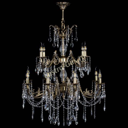 Люстра бронзовая Кассандра Алфея №12 журавлик в Нижнем Новгороде Гусь Хрустальный