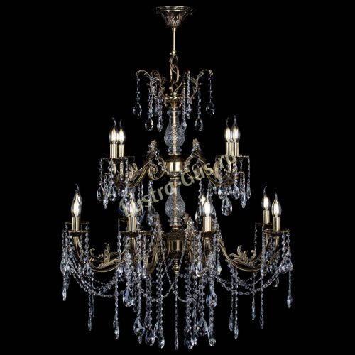 Люстра бронзовая Кассандра Алфея №12 журавлик в Нижнем Новгороде Гусь Хрустальный