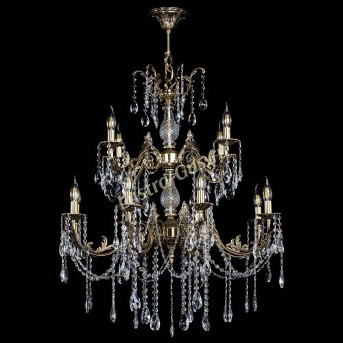 Люстра бронзовая Кассандра Алфея №12 журавлик в Нижнем Новгороде Гусь Хрустальный