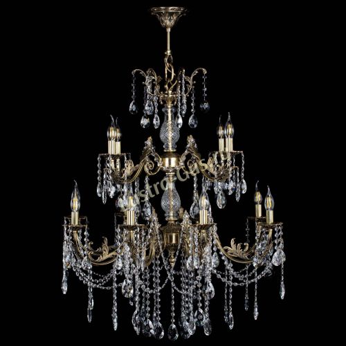 Люстра бронзовая Кассандра Алфея №12 звездочка в Нижнем Новгороде Гусь Хрустальный