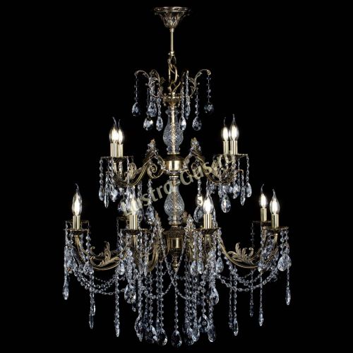 Люстра бронзовая Кассандра Алфея №12 звездочка в Нижнем Новгороде Гусь Хрустальный