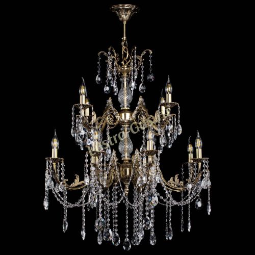 Люстра бронзовая Кассандра Алфея №12 звездочка в Нижнем Новгороде Гусь Хрустальный