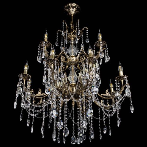 Люстра бронзовая Кассандра Алфея №12 звездочка в Нижнем Новгороде Гусь Хрустальный