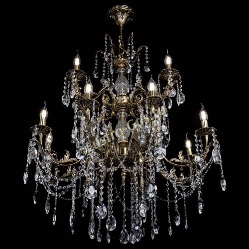 Люстра бронзовая Кассандра Алфея №12 звездочка в Нижнем Новгороде Гусь Хрустальный