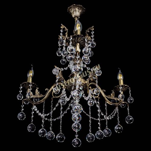 Люстра бронзовая Кассандра Алфея №3/1 шар в Нижнем Новгороде Гусь Хрустальный