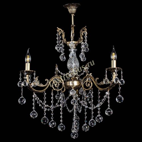 Люстра бронзовая Кассандра Алфея №3/1 шар в Нижнем Новгороде Гусь Хрустальный