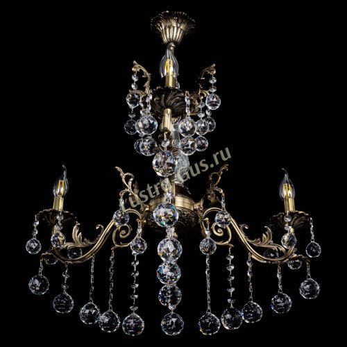 Люстра бронзовая Кассандра Алфея №3/2 шар в Нижнем Новгороде Гусь Хрустальный