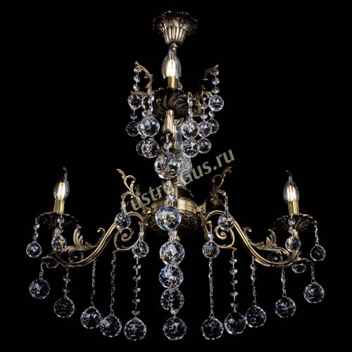 Люстра бронзовая Кассандра Алфея №3/2 шар в Нижнем Новгороде Гусь Хрустальный