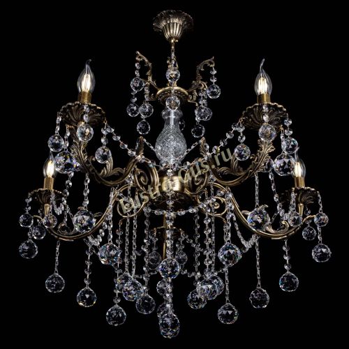 Люстра бронзовая Кассандра Алфея №5/1 шар в Нижнем Новгороде Гусь Хрустальный