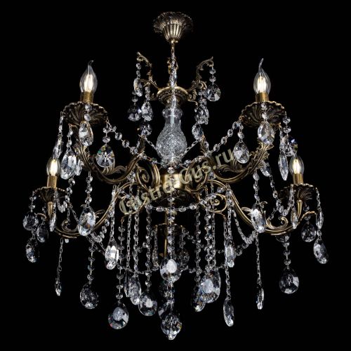 Люстра бронзовая Кассандра Алфея №5/1 звездочка в Нижнем Новгороде Гусь Хрустальный