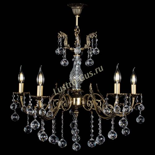 Люстра бронзовая Кассандра Алфея №5/2 шар в Нижнем Новгороде Гусь Хрустальный