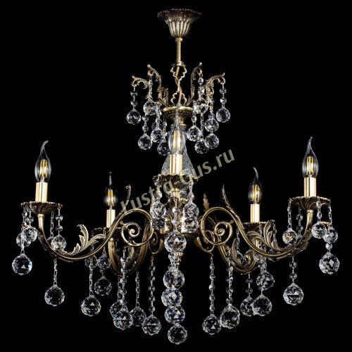 Люстра бронзовая Кассандра Алфея №5/2 шар в Нижнем Новгороде Гусь Хрустальный