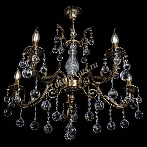 Люстра бронзовая Кассандра Алфея №5/2 шар в Нижнем Новгороде Гусь Хрустальный